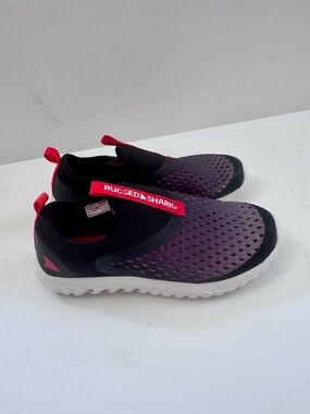 Rugged Shark Kids' Breathable Water Shoes - Black & Red